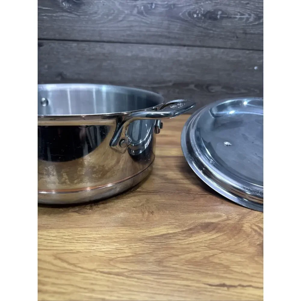 All-Clad 3-QT Copper Core 5-Ply Bonded Sauce pan with Matching Lid